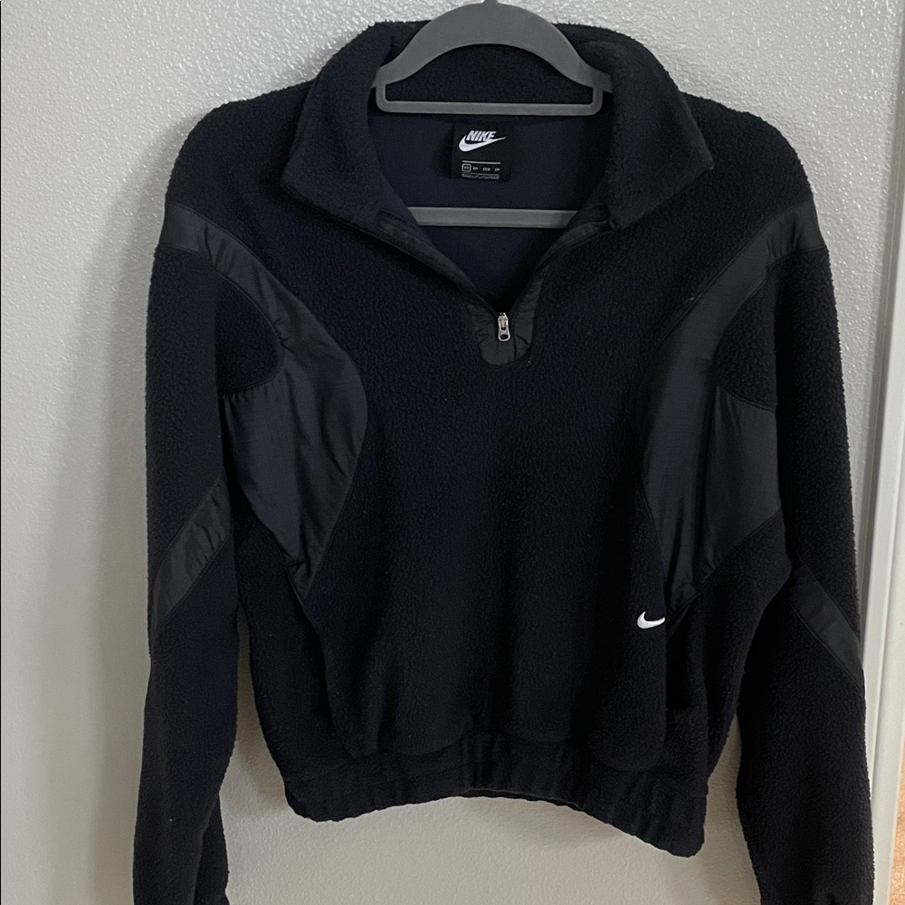 Nike Black Half-Zip Fleece Jacket